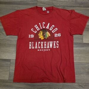NHL Red Chicago Blackhawks Short Sleeve Tee